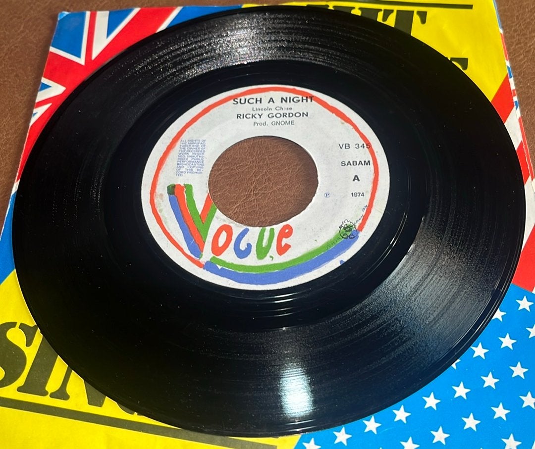 Ricky Gordon ‎– Such A Night - 7” vinyl single - BE, Ophalen of Verzenden, Gebruikt, Single
