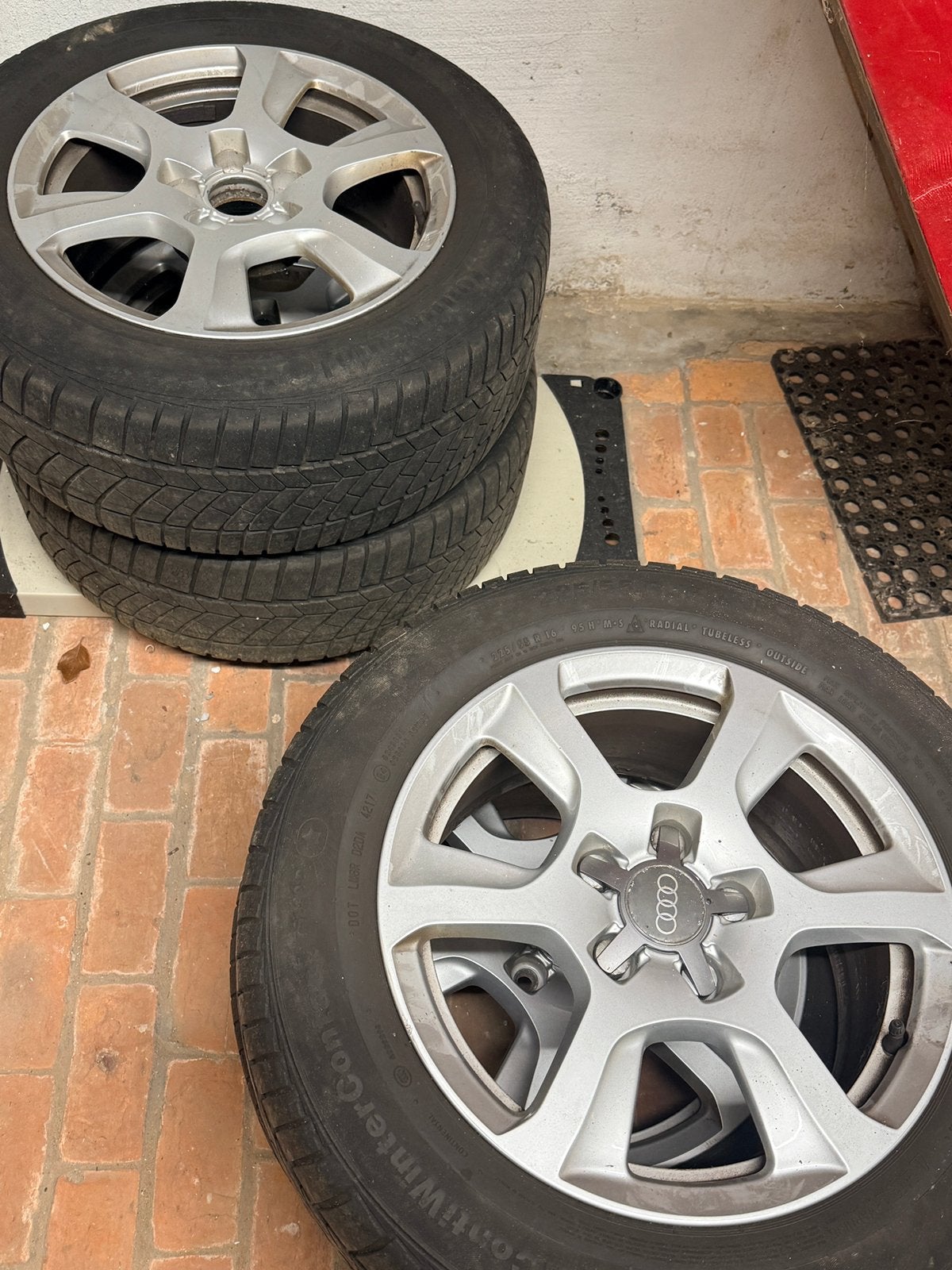 Winterset 4 originele 16” velgen voor Audi A4 (B8), Auto-onderdelen, Banden en Velgen, Ophalen, Velg(en), 16 inch, Winterbanden