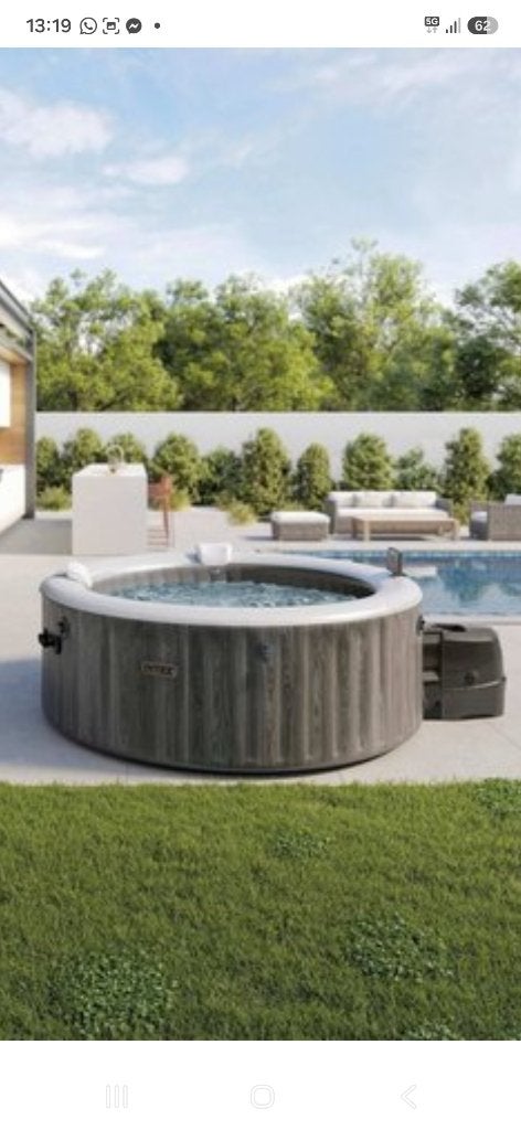Jaccuzi 6 pers met LED, Jardin & Terrasse, Enlèvement, Comme neuf, Couverture, Gonflable