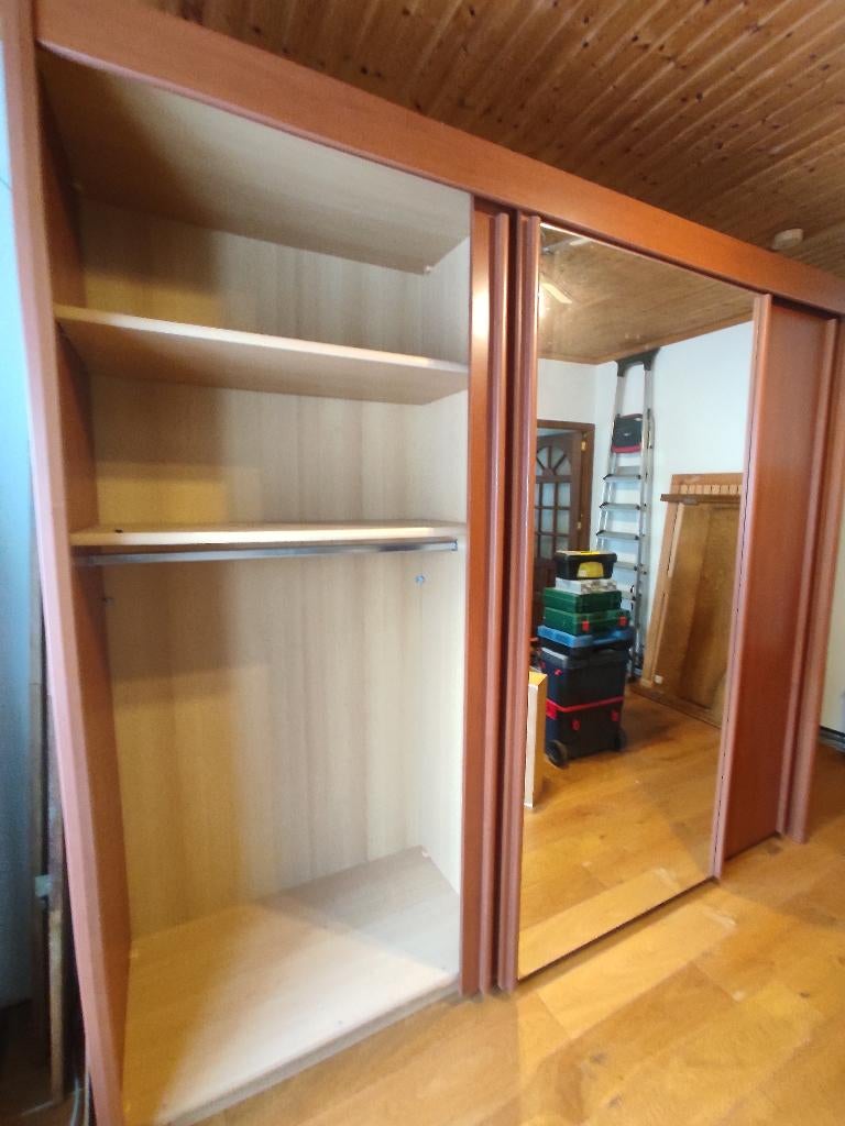 Placard, Huis en Inrichting, Kasten | Kleerkasten, Met deur(en), Met plank(en), Met hangruimte, Overige houtsoorten, Glas, Ophalen