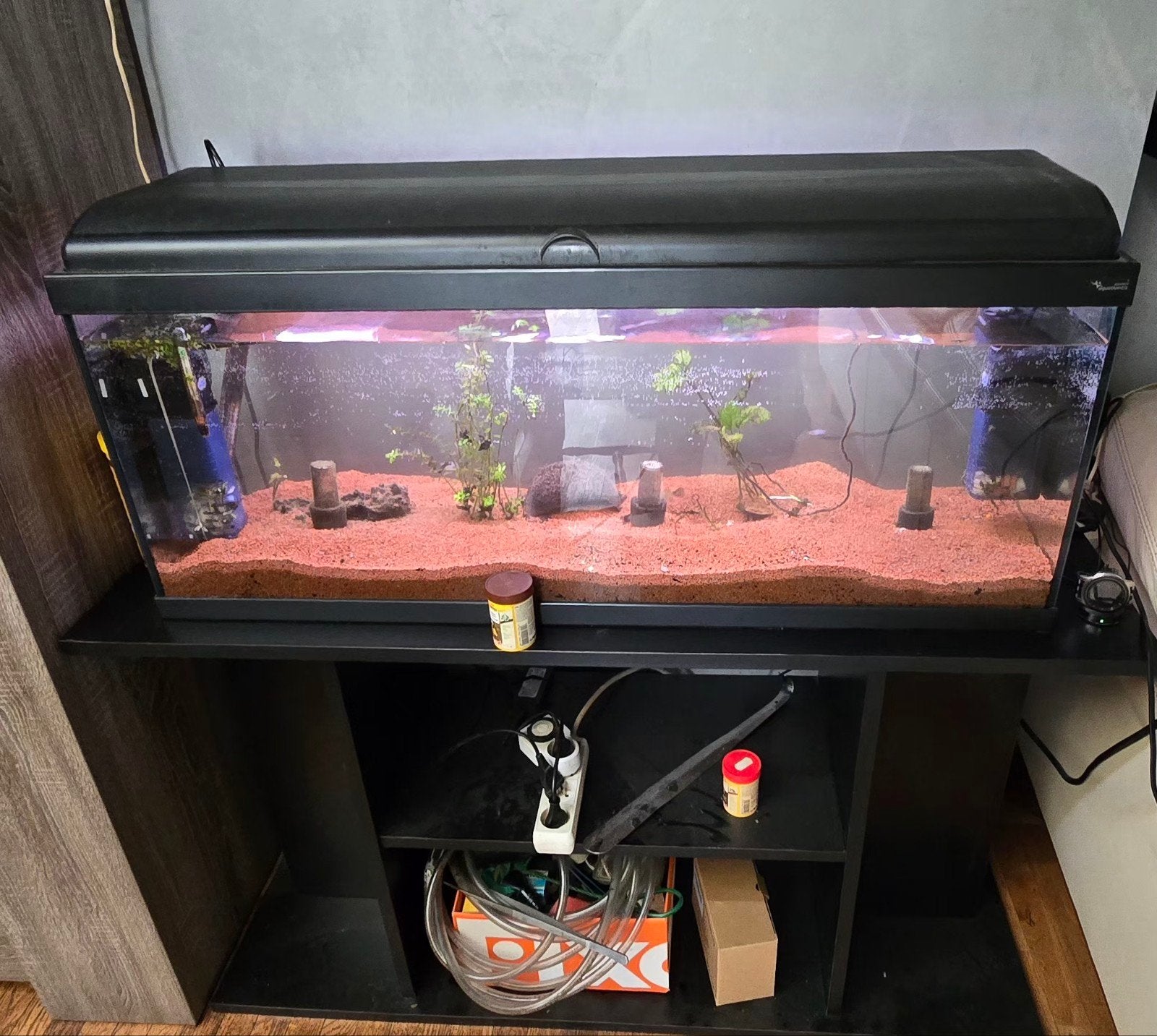 Aquarium 1m de 120 L + aquarium de 60 cm de long, Enlèvement