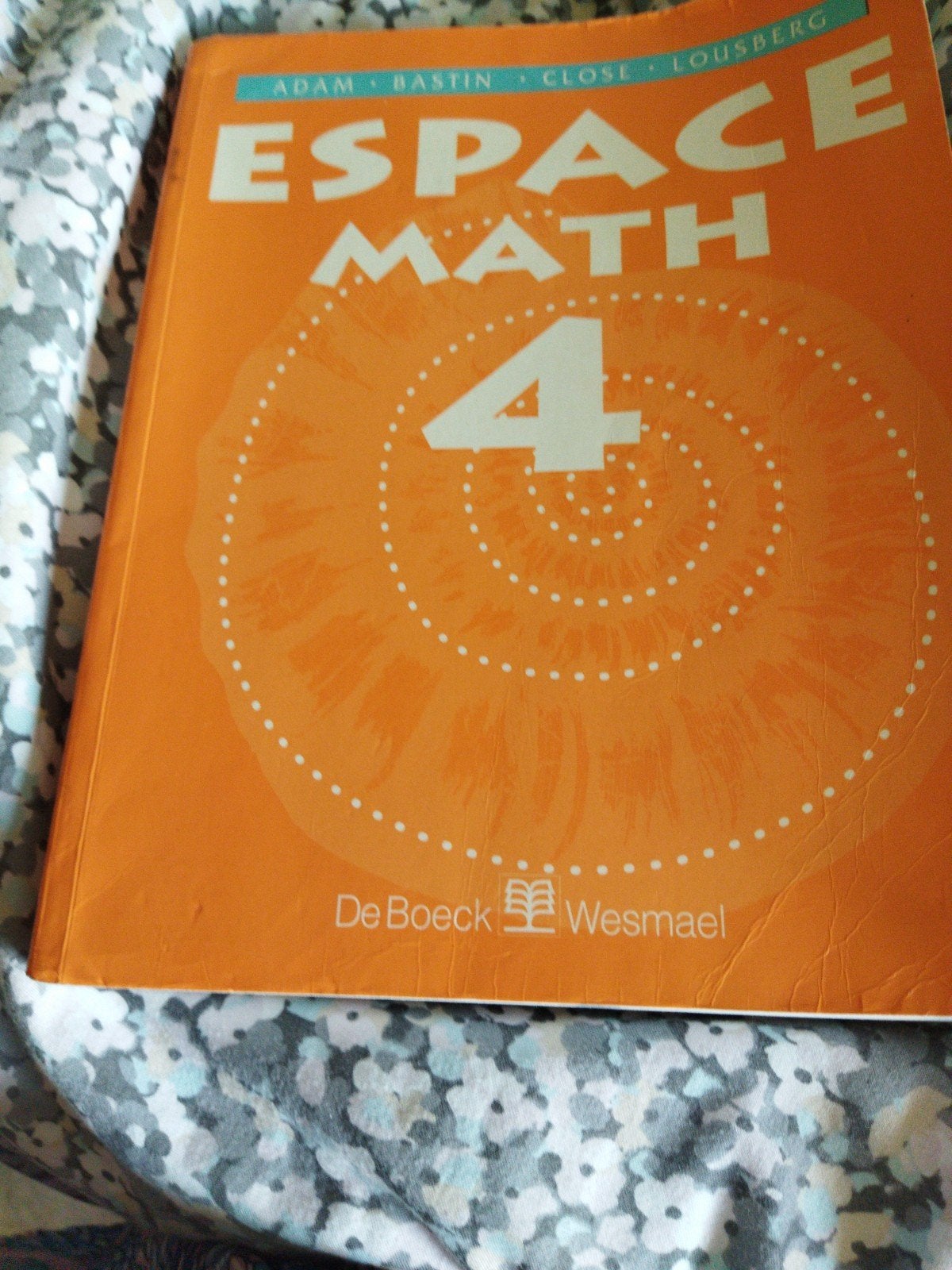espace math 4, Enlèvement ou Envoi, Comme neuf, Secondaire, Deboek wesmael
