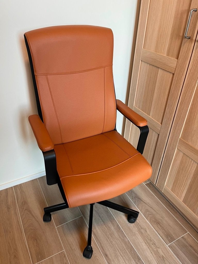 Millberget ikea bureaustoel murum goudbruin, Enlèvement, Comme neuf, Brun, Chaise de bureau