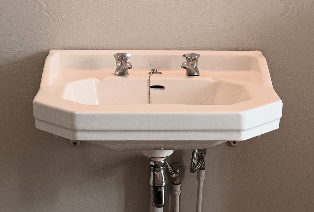 Antieke lavabo gratis af te halen, Bricolage & Construction, Sanitaire, Enlèvement, Utilisé, Lavabo