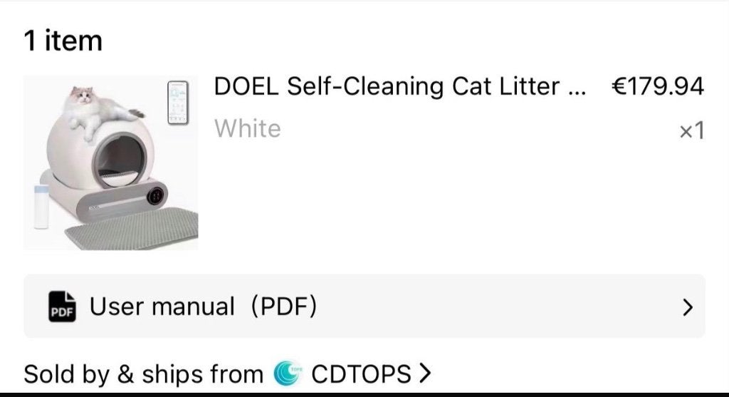 Kattenbak automatisch, Animaux & Accessoires, Bacs à litière, Enlèvement, Autonettoyant, Comme neuf, Ouvert