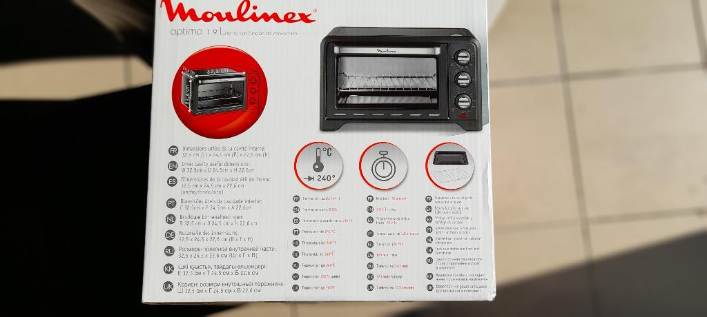 Four Moulinex Optimo 19L  NEUF, Electroménager, Fours, Neuf, Four avec gril, Moins de 45 cm, Enlèvement