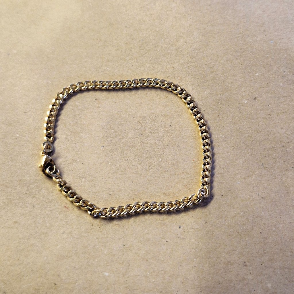 Bracelet maille gourmette plaqué or, Bijoux, Sacs & Beauté, Bracelets, Enlèvement ou Envoi, Comme neuf, Or, Or