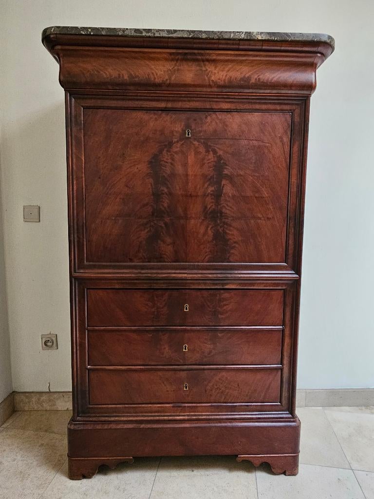 Antieke biedermeier secretaire, Antiek en Kunst, Antiek | Meubels | Kasten, Ophalen