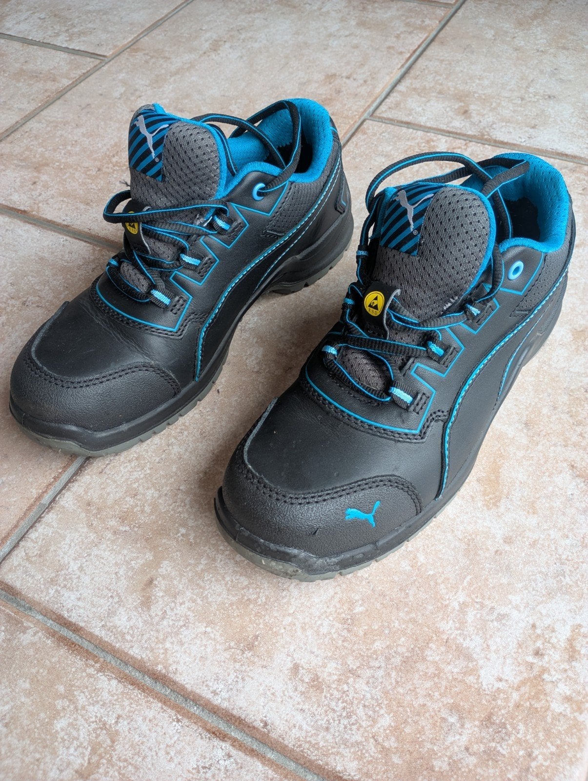 Puma veiligheidsschoenen laag maat 40 zwart/blauw, Ophalen of Verzenden