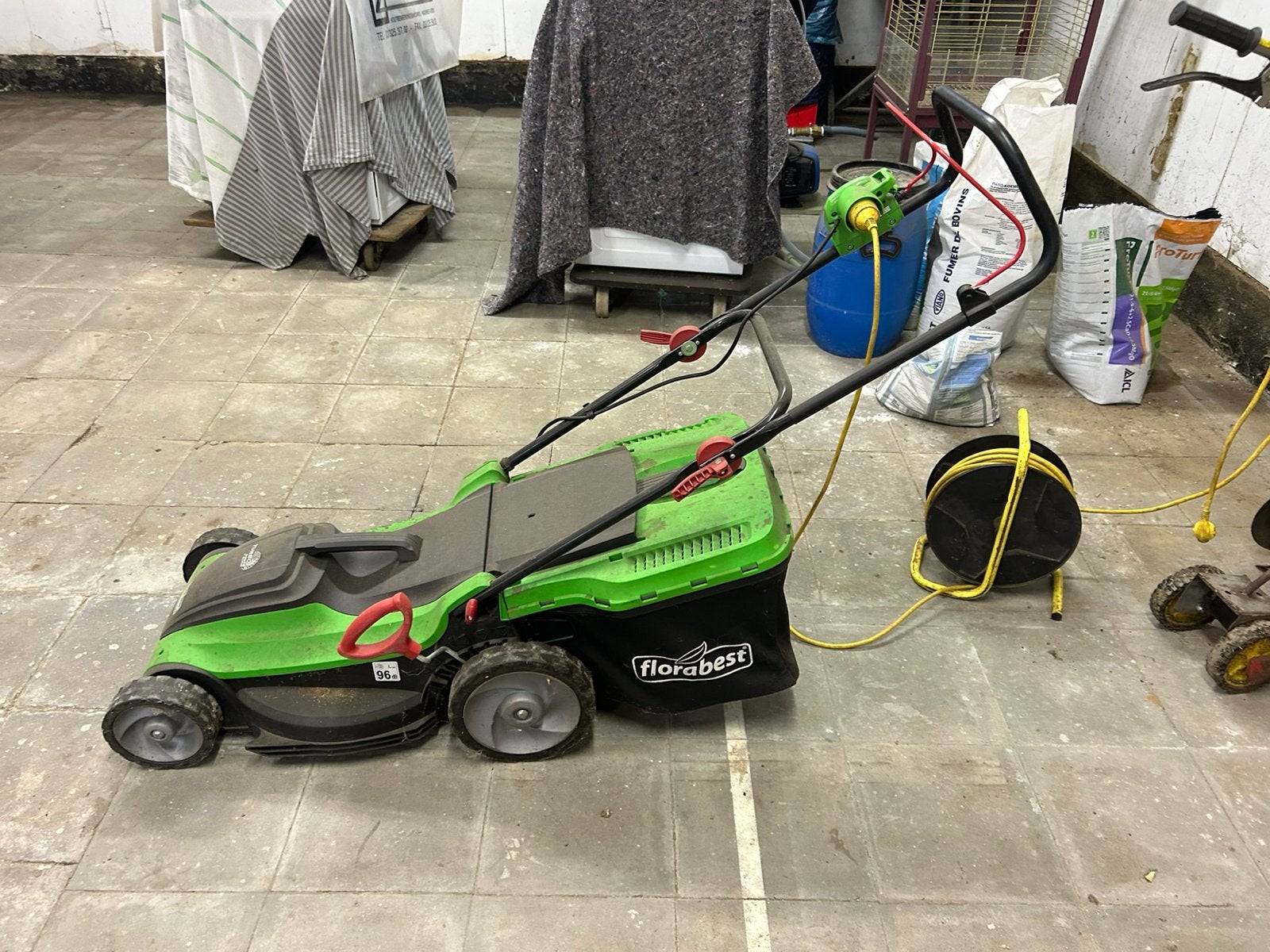 Florabest grasmaaier elektrisch, Ophalen, Cirkelmaaier, Gebruikt, Elektrische grasmaaier