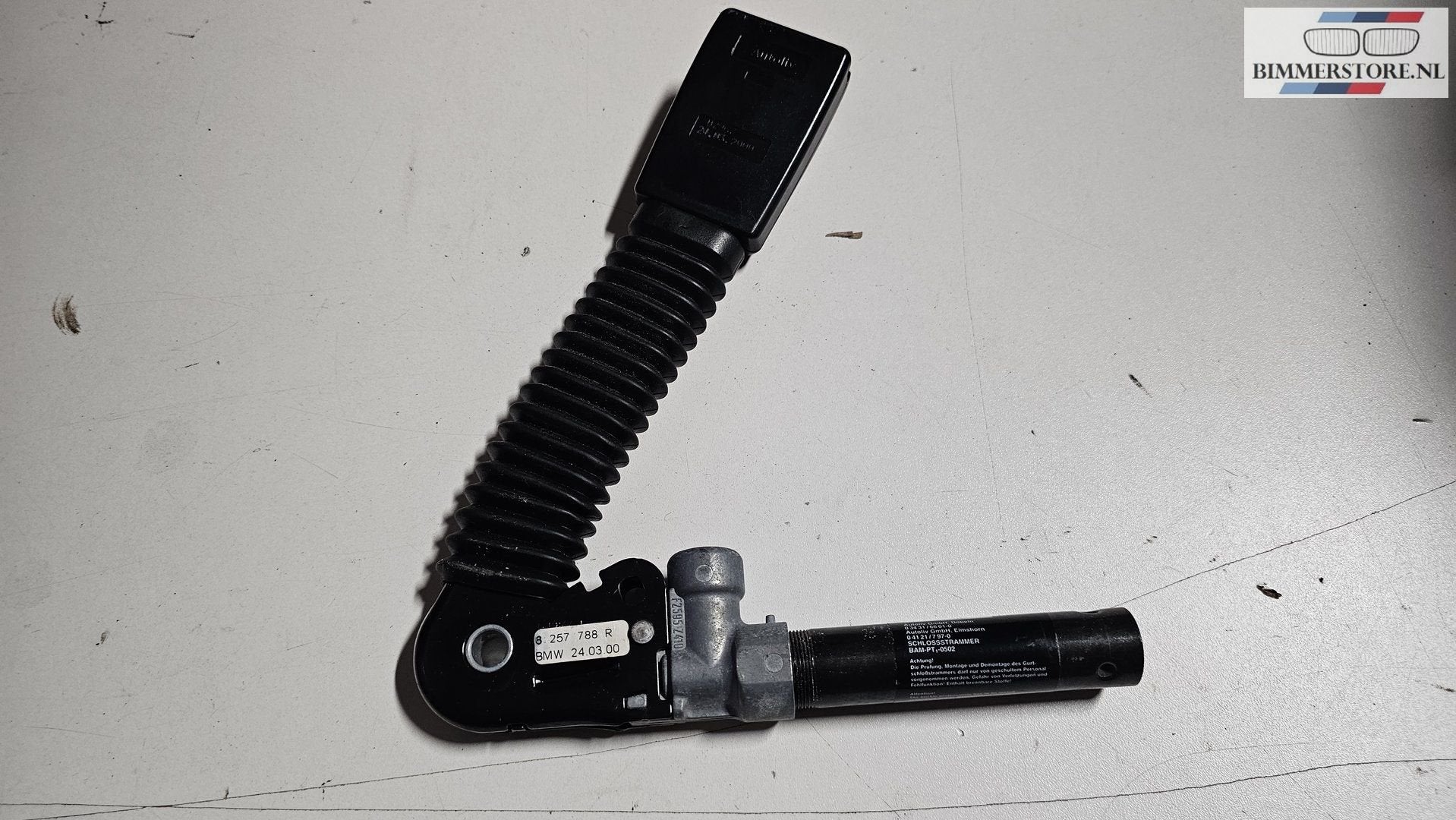 Gordelspanner insteek rechtsvoor BMW 3 Serie E46 8257788 721, -, Origine de la pièce connue, Utilisé, -
