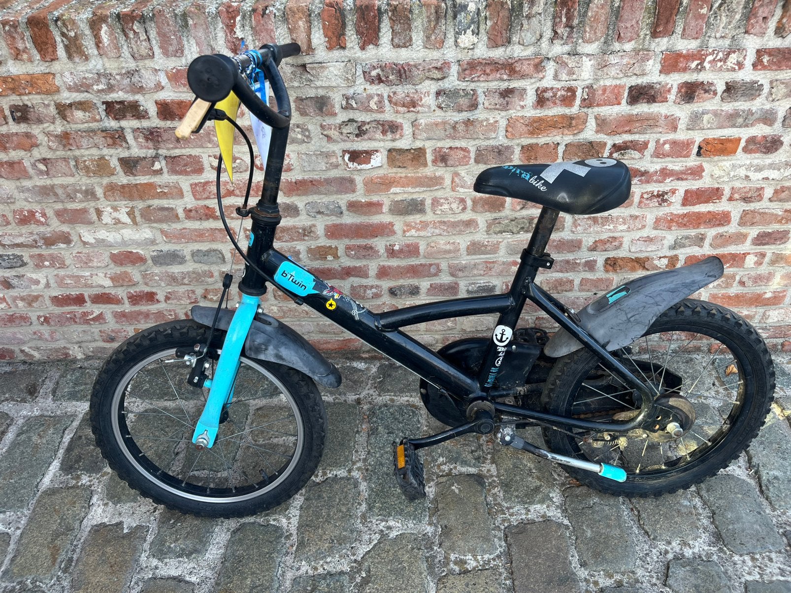 Kinder fiets, Ophalen, Gebruikt, Velgrem, Minder dan 16 inch