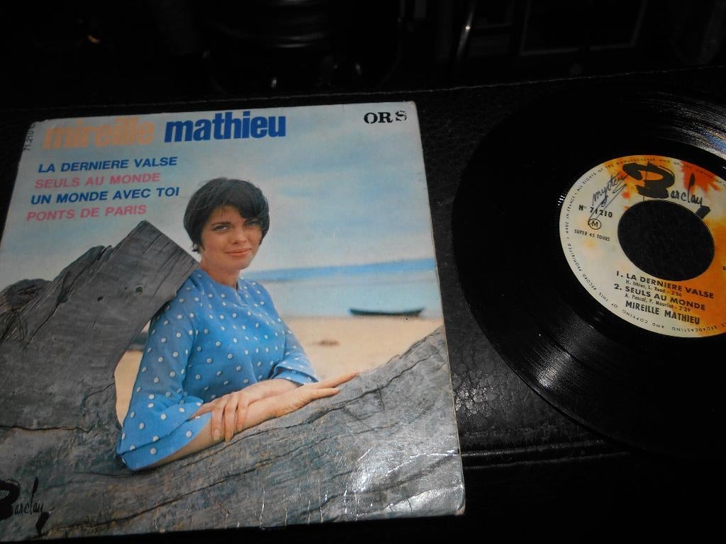 45T 4 pistes Mireille Mathieu, Ophalen of Verzenden