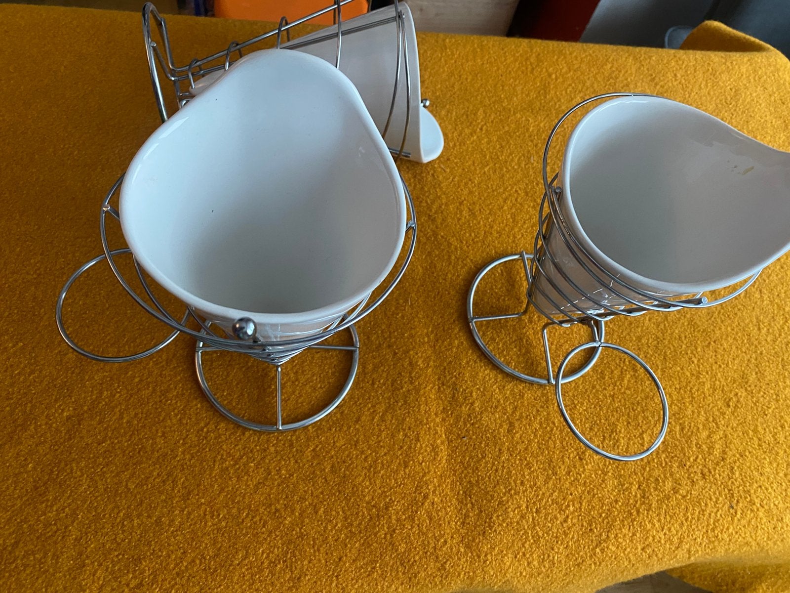 2 Panier a frites avec cône pour sauce, Huis en Inrichting, Keuken | Servies, Ophalen of Verzenden, Zo goed als nieuw