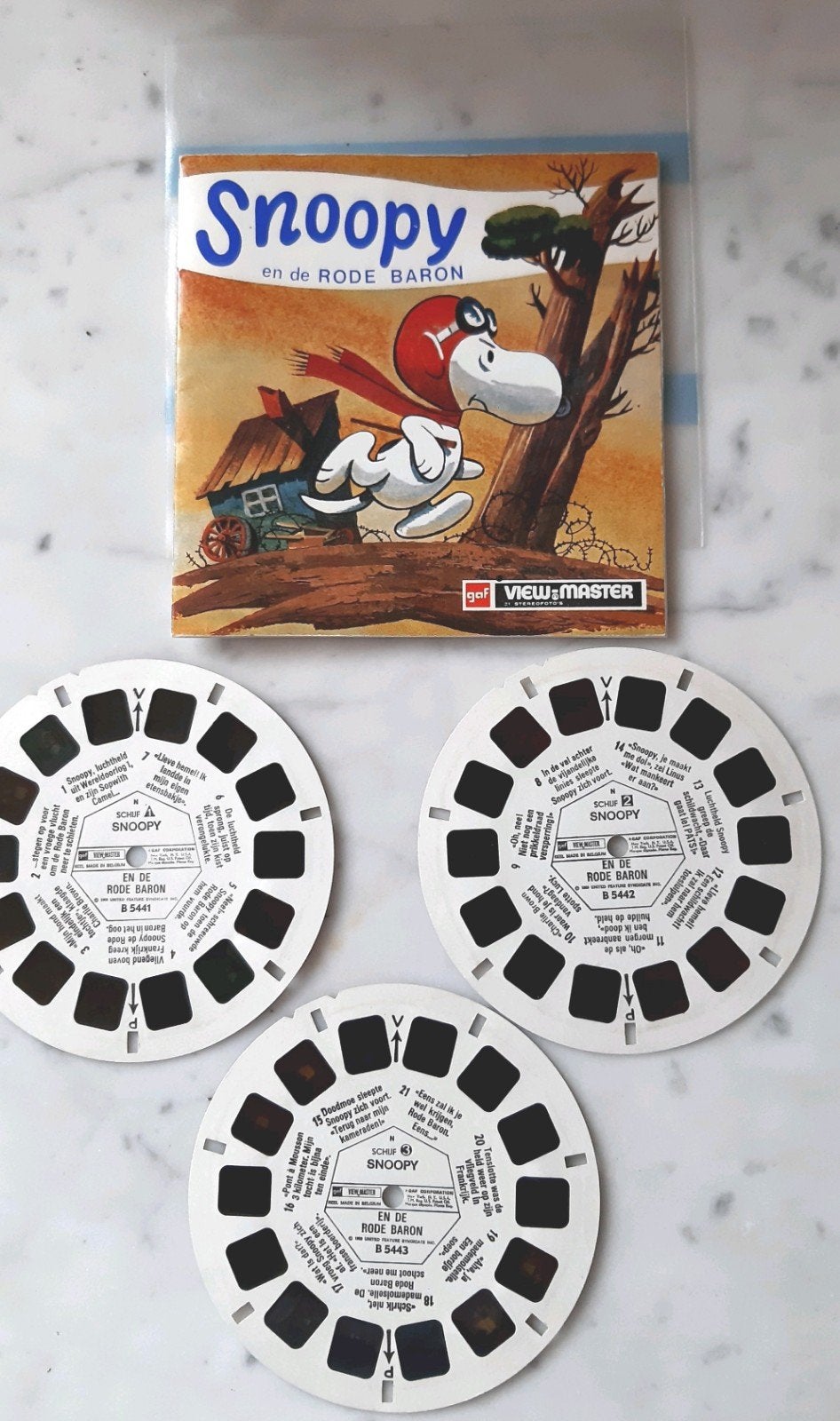 set 3 view master schijfjes, SNOOPY, Ophalen of Verzenden