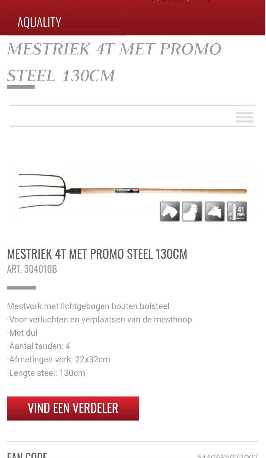 RECHERCHÉ : Polet Mestriek 4 dents (ou similaire), Enlèvement, Neuf, Fourchette, Polet