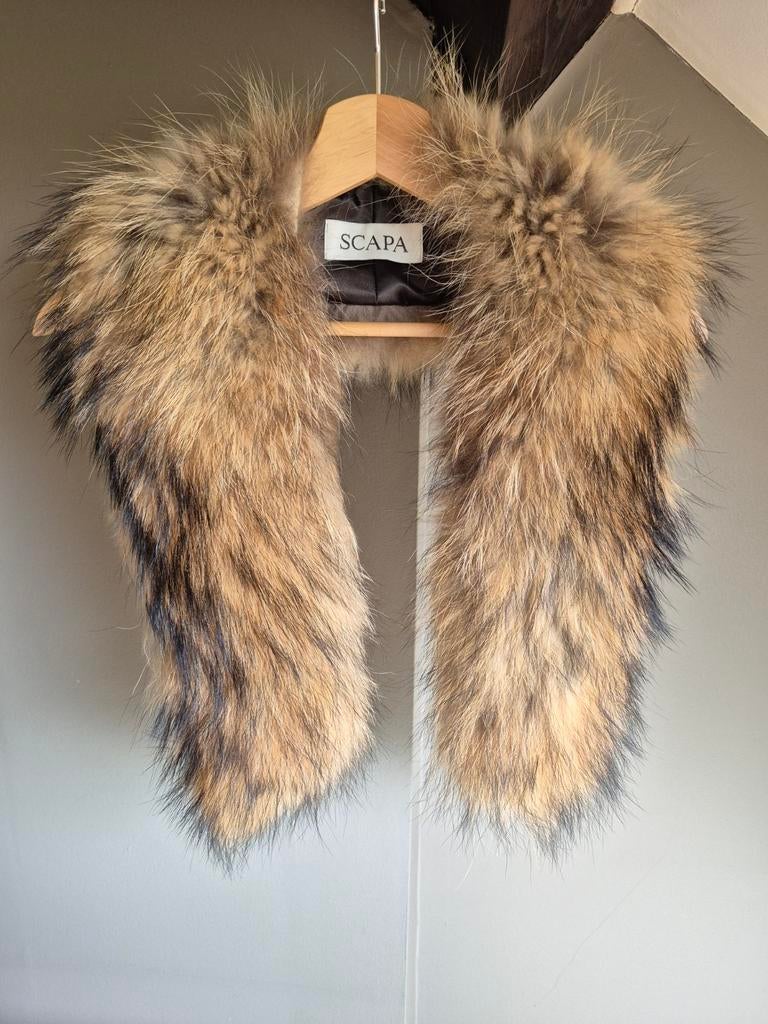 Col en fourrure de raton laveur véritable - SCAPA, Vêtements | Femmes, Bonnets, Écharpes & Gants, Enlèvement ou Envoi