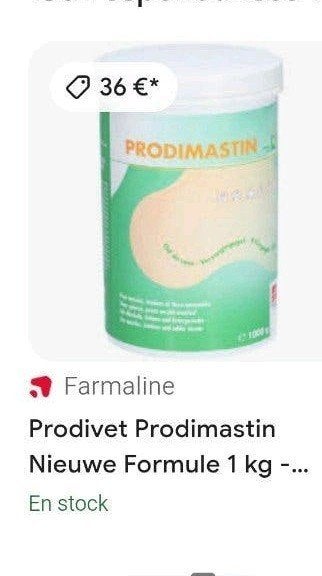 prodimastin 1 kg gel massage animaux, Animaux & Accessoires, Enlèvement ou Envoi