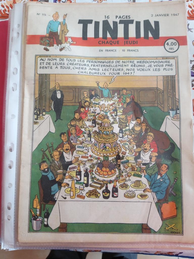Tintin année 1947 complet et très très bon état !, Boeken, Gelezen, Complete serie of reeks, Ophalen of Verzenden, Hergé, Jacobs, Martin, Cuvelier...