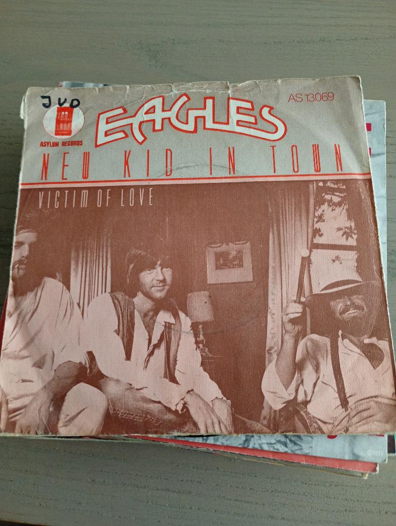 Eagles - New kid in town, Cd's en Dvd's, Vinyl Singles, Gebruikt, 7 inch, Single, Ophalen of Verzenden