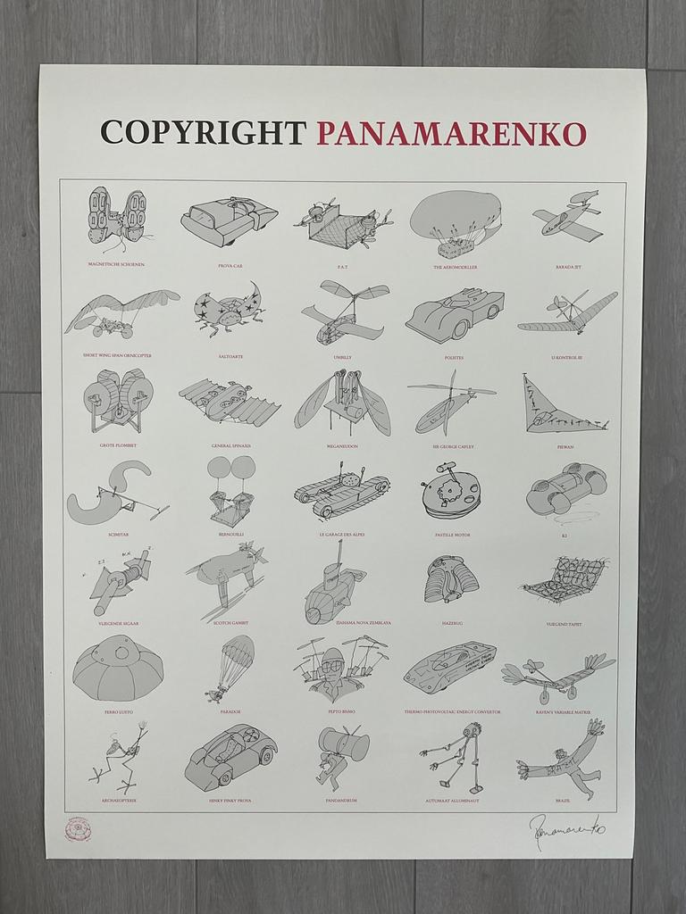 Copyright Panamarenko, Ophalen of Verzenden