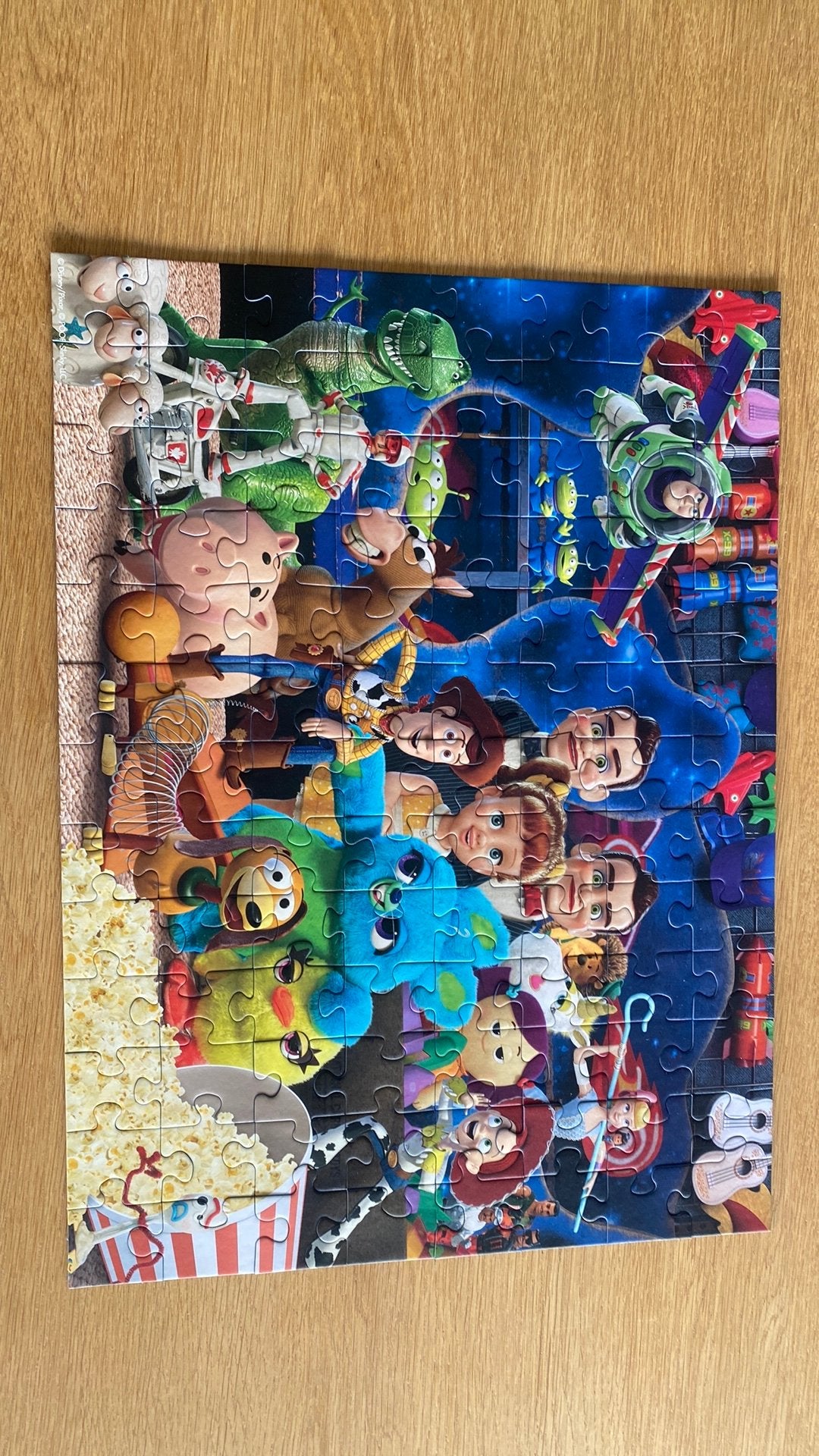 Toy story 4 XXL 100 puzzel, Kinderen en Baby's, Ophalen of Verzenden, Meer dan 50 stukjes, Gebruikt, 6 jaar of ouder