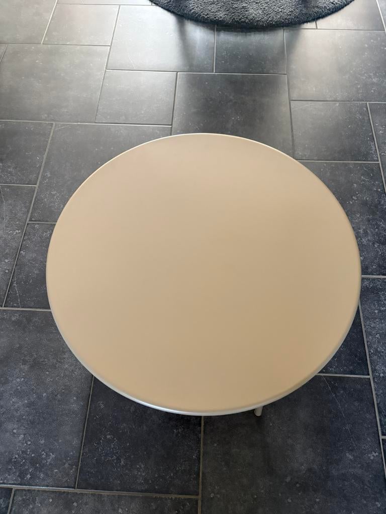 Beige terrastafeltje, Tuin en Terras, Ophalen, Nieuw
