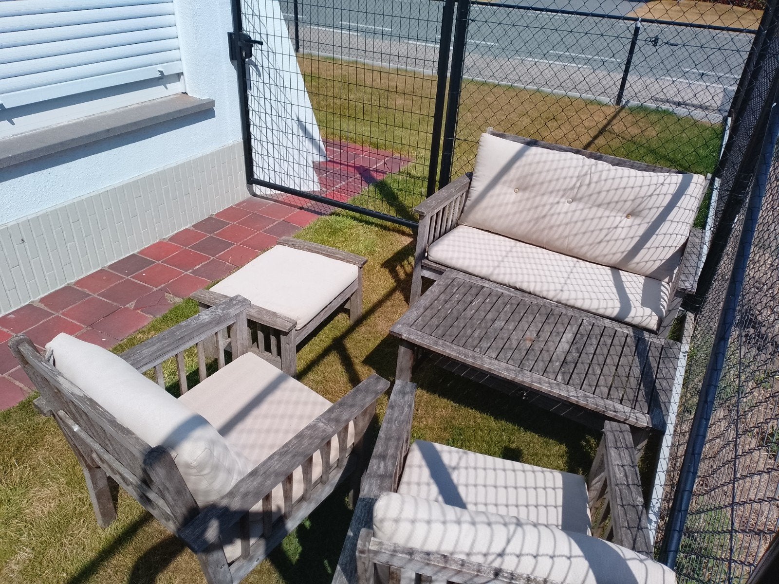 Loungeset in Teak, Tuin en Terras, Tuinsets en Loungesets, Loungeset, Bank, Ophalen