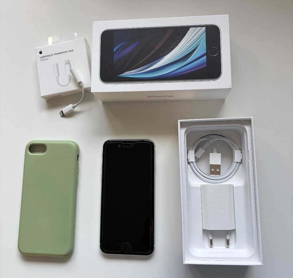 Witte Iphone SE (2020), Télécoms, Téléphonie mobile | Apple iPhone, Avec simlock (verrouillage SIM), 75 %, Enlèvement, Utilisé