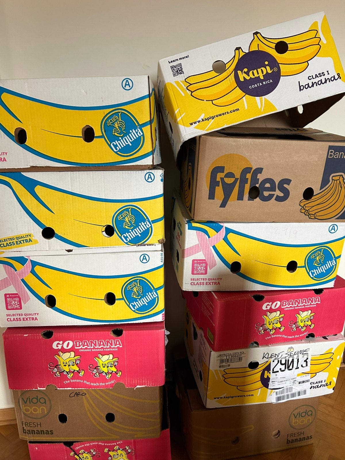 Gratis bananendozen, Enlèvement, Comme neuf