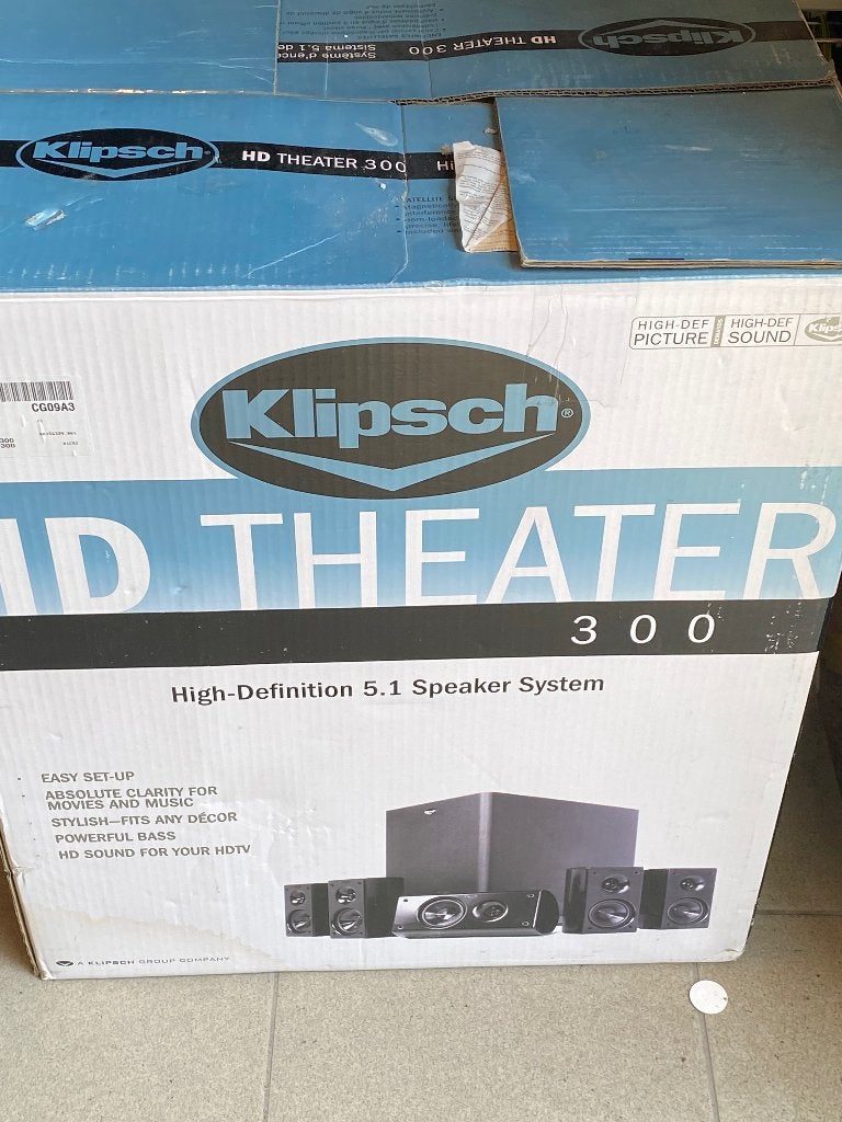 Klipsch HD 5.1 theatre, Enlèvement, Comme neuf