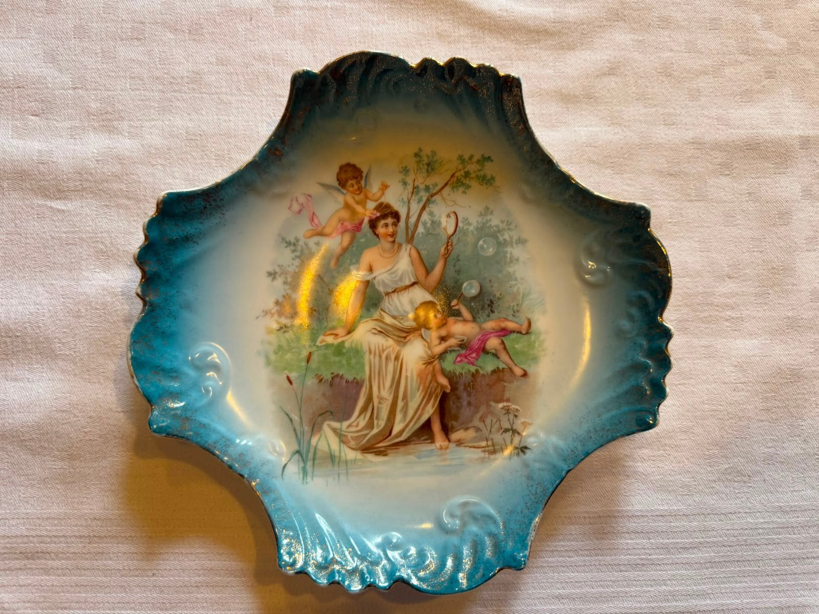 Porseleinen bord, Antiquités & Art, Antiquités | Porcelaine, Enlèvement
