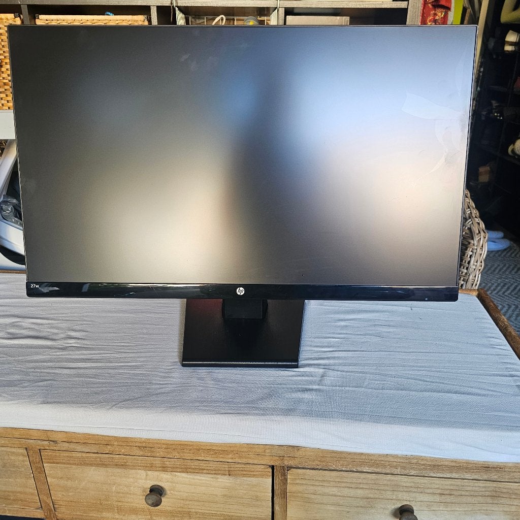 Moniteur PC - HP -Ecran 27 "– fonctionne – écran fissuré, Informatique & Logiciels, Enlèvement, HD