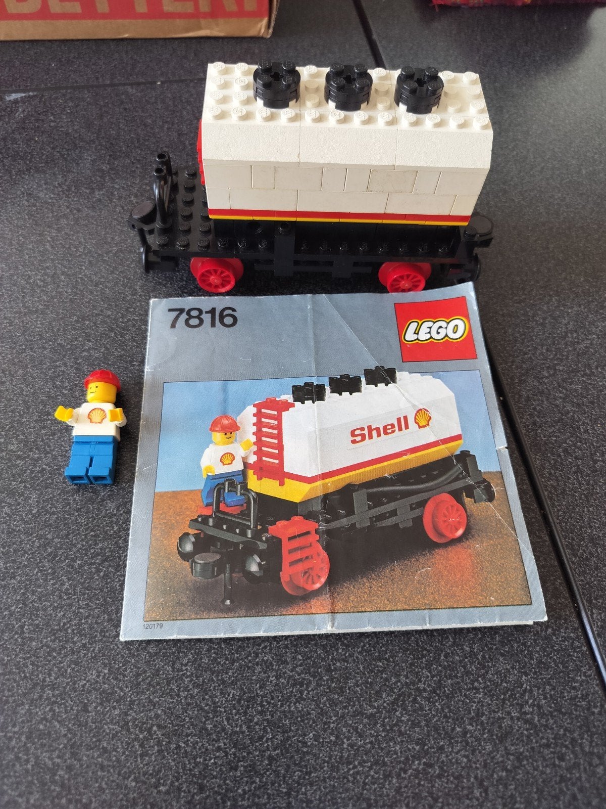 Lego 7816 Shell Tanker Wagon, Enlèvement ou Envoi, Lego, Ensemble complet, Utilisé