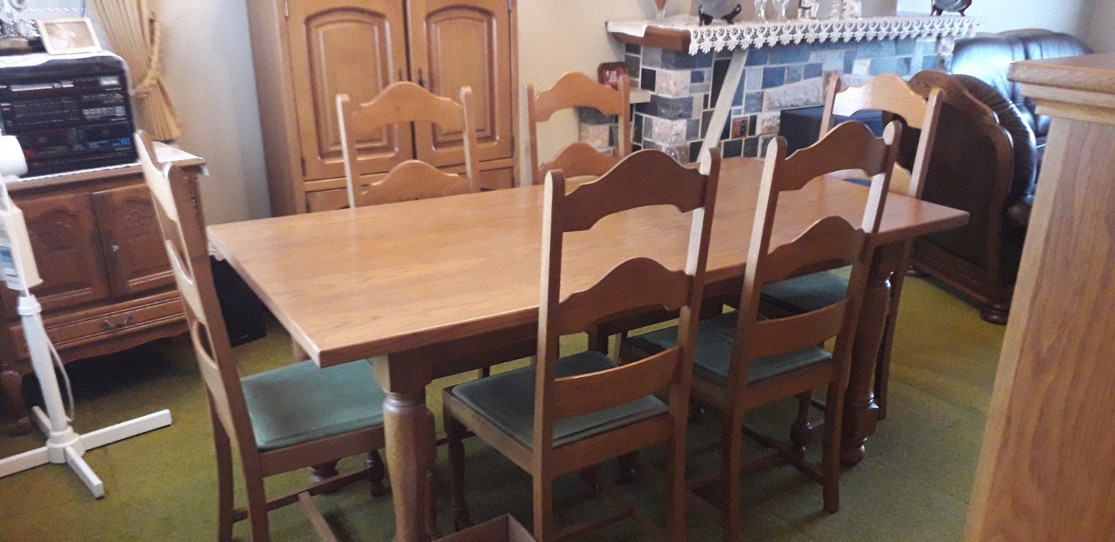 Eiken eetkamer in goede staat, Antiek en Kunst, Ophalen