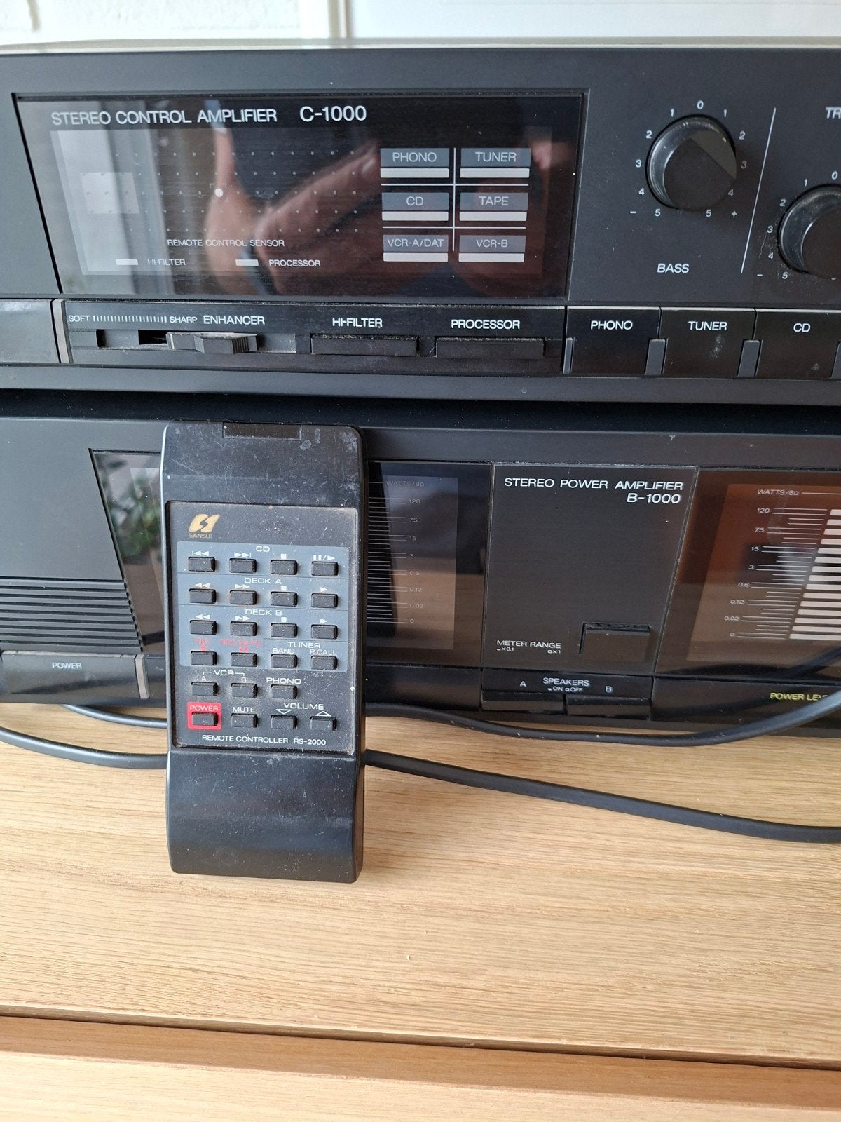 Sansui C-1000 voorversterker & B-1000 eindversterker (Set), Enlèvement, Utilisé, Autres marques, Composants en vrac