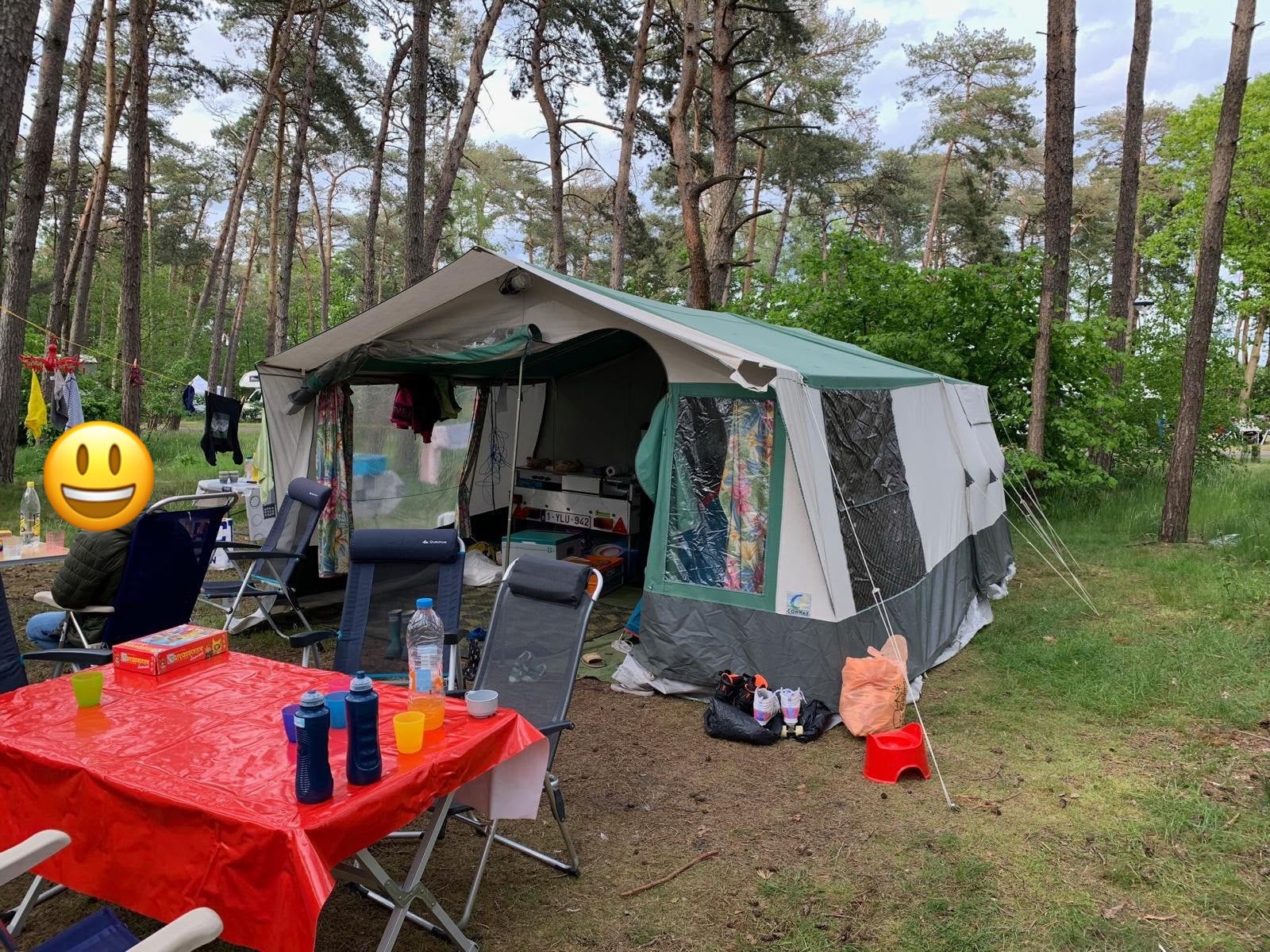Conway vouwwagen (1995) – Instapklare oldtimer met karakter, Caravans en Kamperen, Vouwwagens, Aanwezig, Ophalen, Overige merken