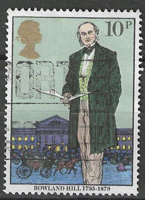 Grande-Bretagne 1979 - Yvert 909 - Sir Rowland Hill (ST), Timbres & Monnaies, Envoi, Affranchi