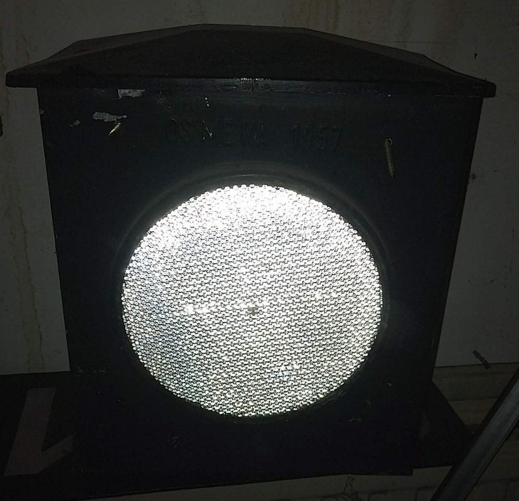 Lamp Duitse trein, Ophalen, Gebruikt, Trein