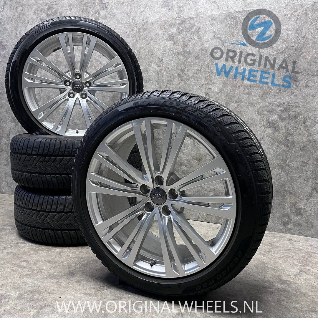 20 inch originele velgen + winterbanden Audi A8 4N0601025Q, Auto-onderdelen, Gebruikt, -, 265 mm, -