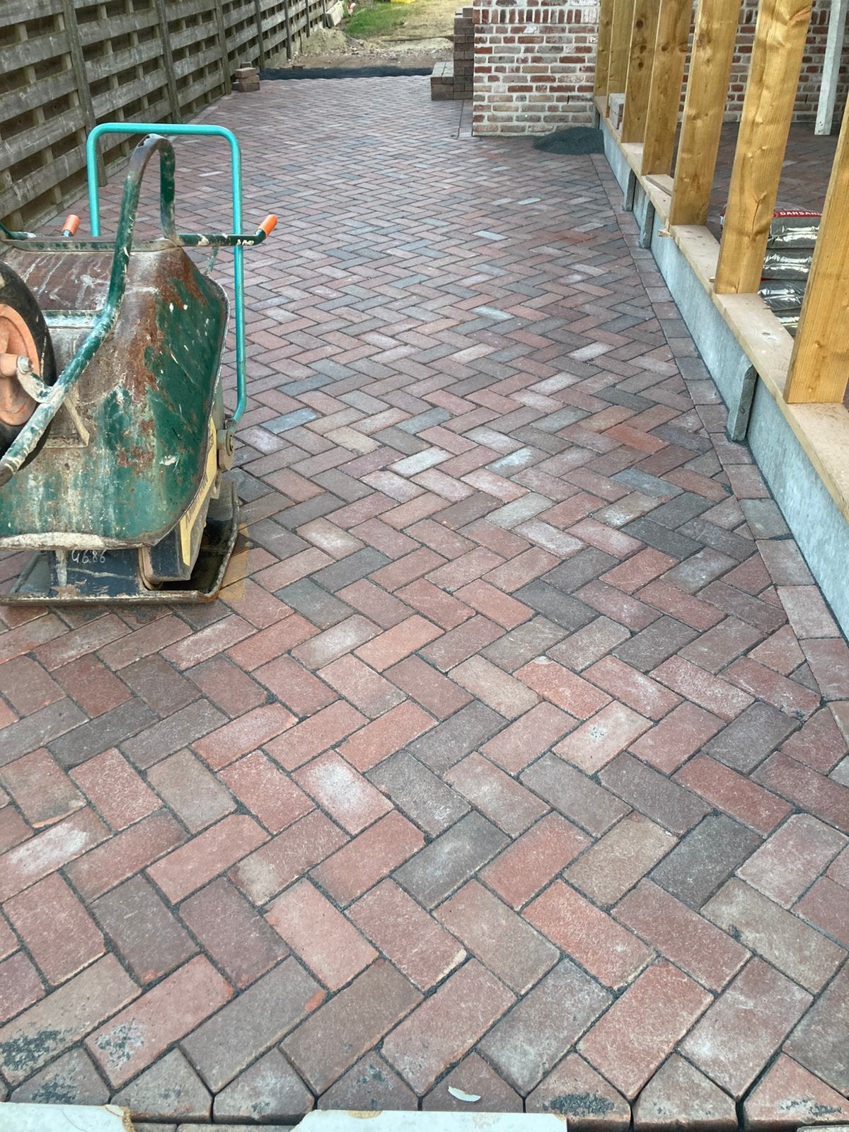 Klei klinkers lot 65m2, Tuin en Terras, Ophalen, Zo goed als nieuw, Klinkers