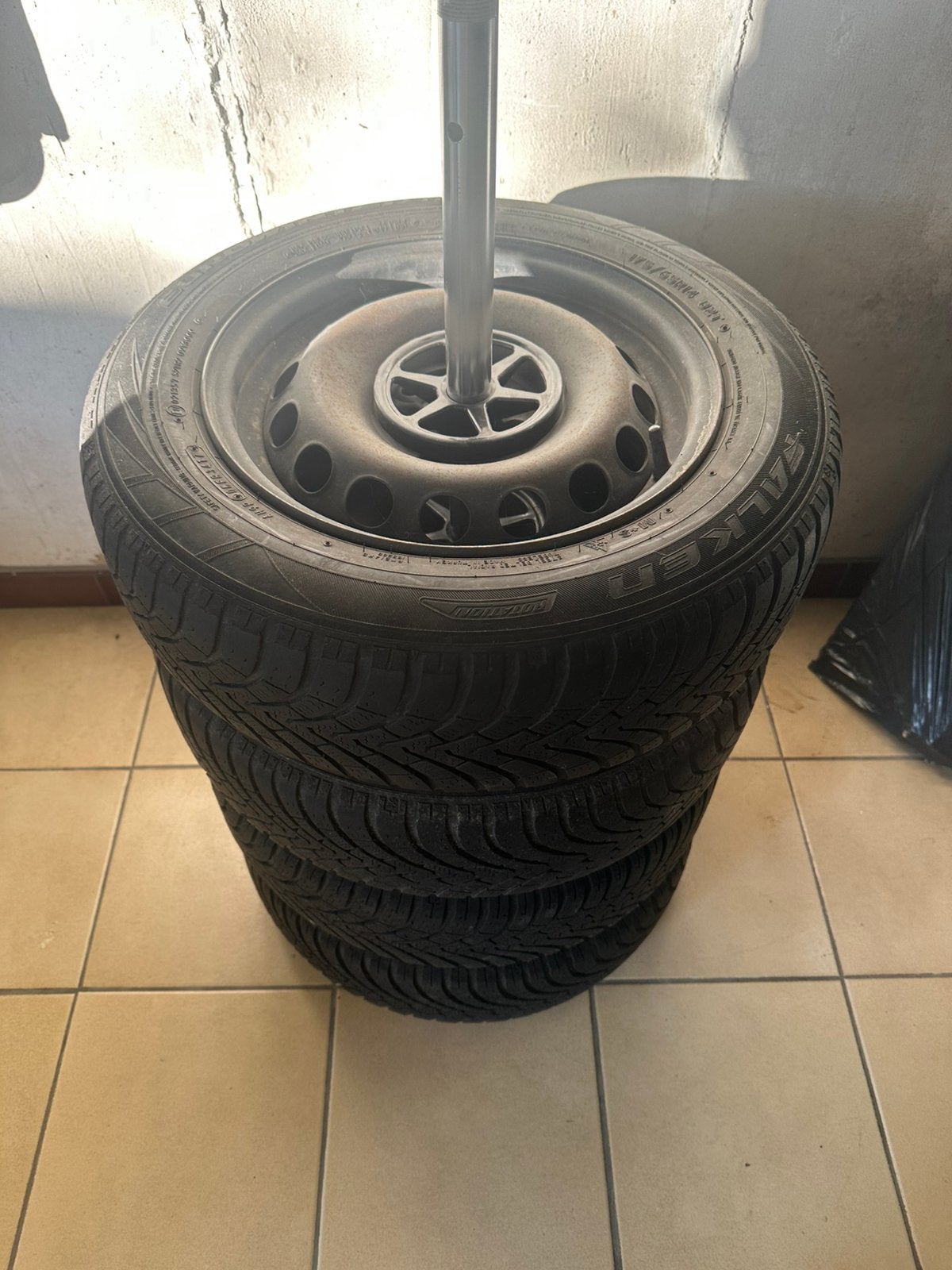 Winterset Fiat 500 plaatmetalen velgen, Auto-onderdelen, Ophalen, 14 inch, Gebruikt, 175 mm
