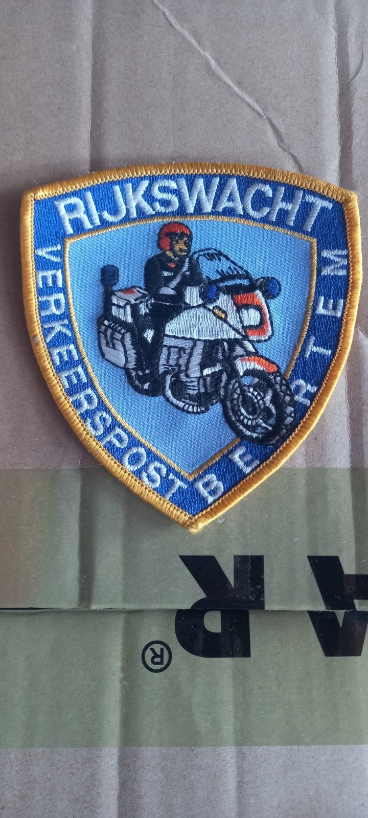 Patch voor motorrijders, insigne, insigne, politiebadge, rij, Verzamelen, Militaria | Algemeen, Ophalen of Verzenden, Rijkswacht