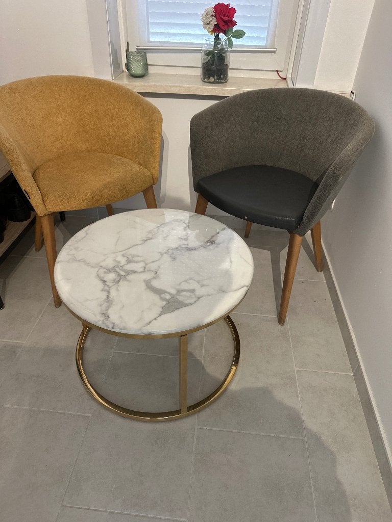 Salontafel, Ophalen, Overige materialen, Rond, Minder dan 50 cm