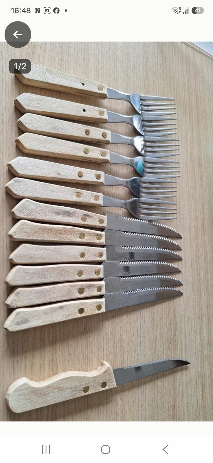 BBQ bestek 4€, Huis en Inrichting, Keuken | Bestek, Ophalen