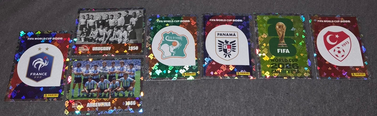 !! Lot de 7 stickers!! Panini World cup 2026, Collections, Envoi, Neuf, Autres types