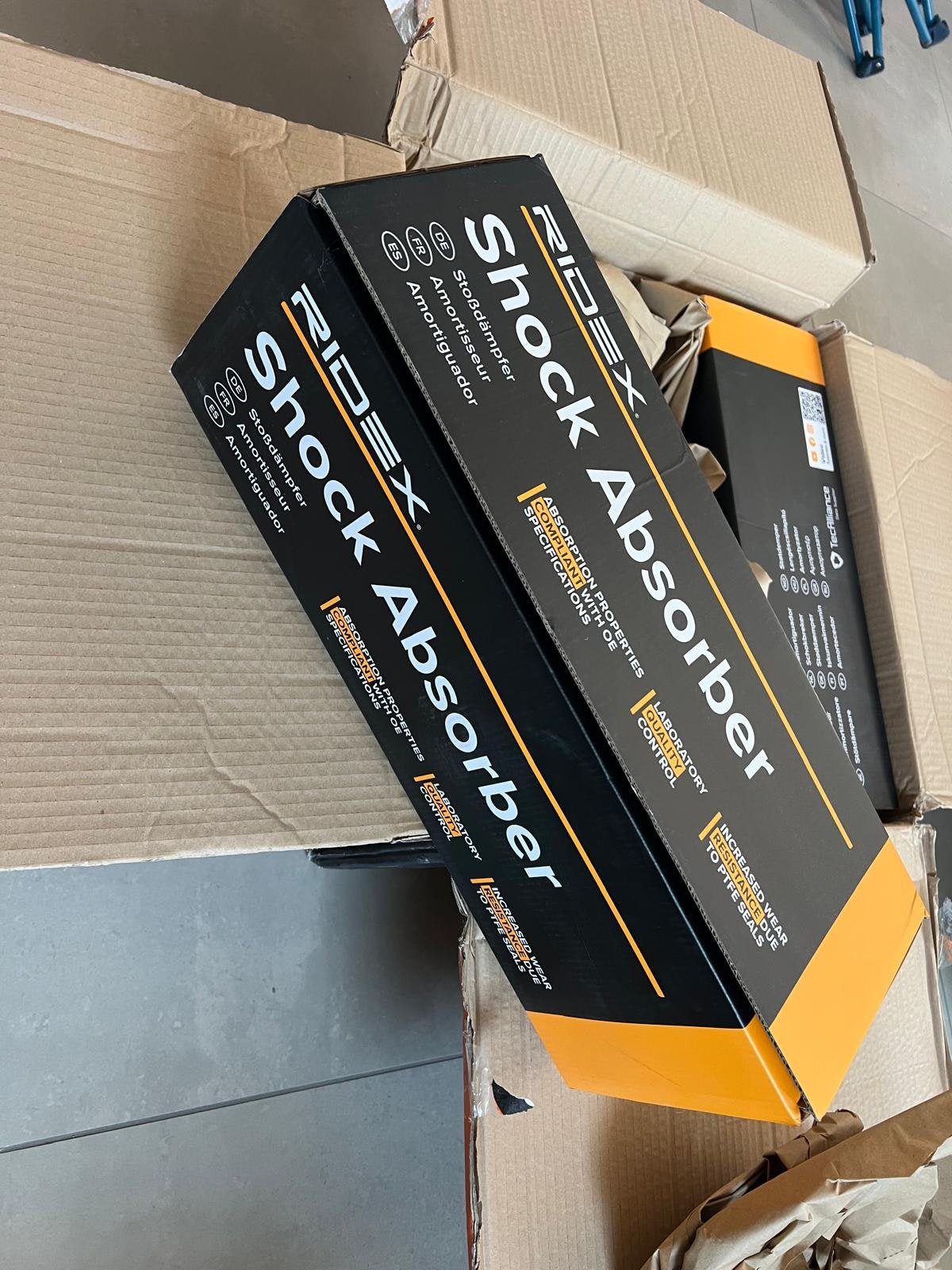 2x RIDEX Schokdempers vooras – Nieuw in doos, Auto-onderdelen, Ophalen, Audi
