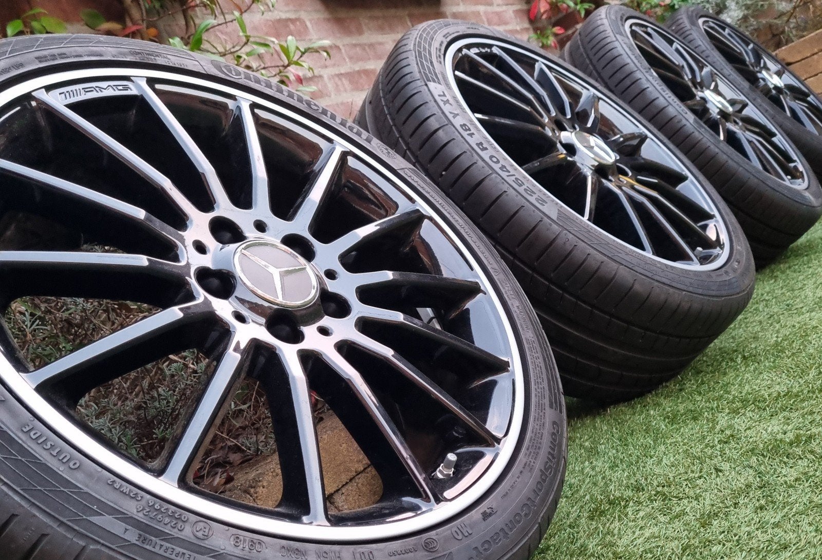 Originele mercedes AMG velgen. 18 Inch., Ophalen, 18 inch, Gebruikt, Band(en)