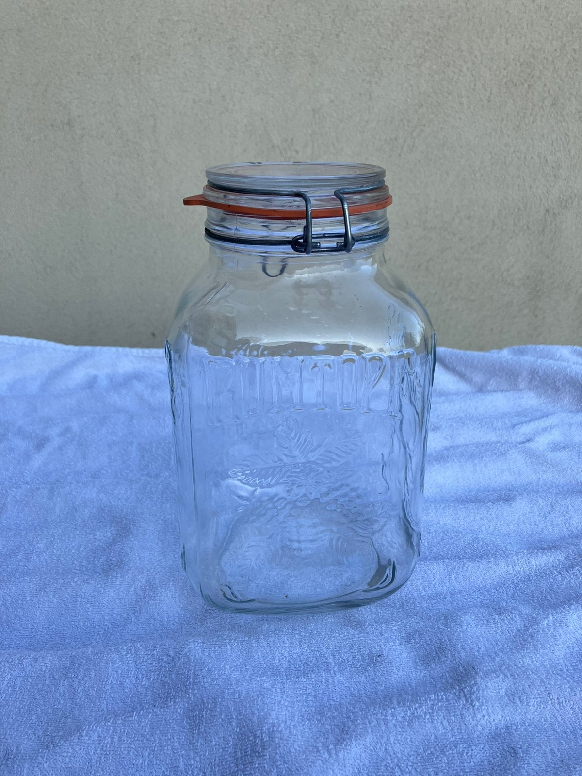Rumtopf voor fruit in glas bokaal, Ophalen of Verzenden