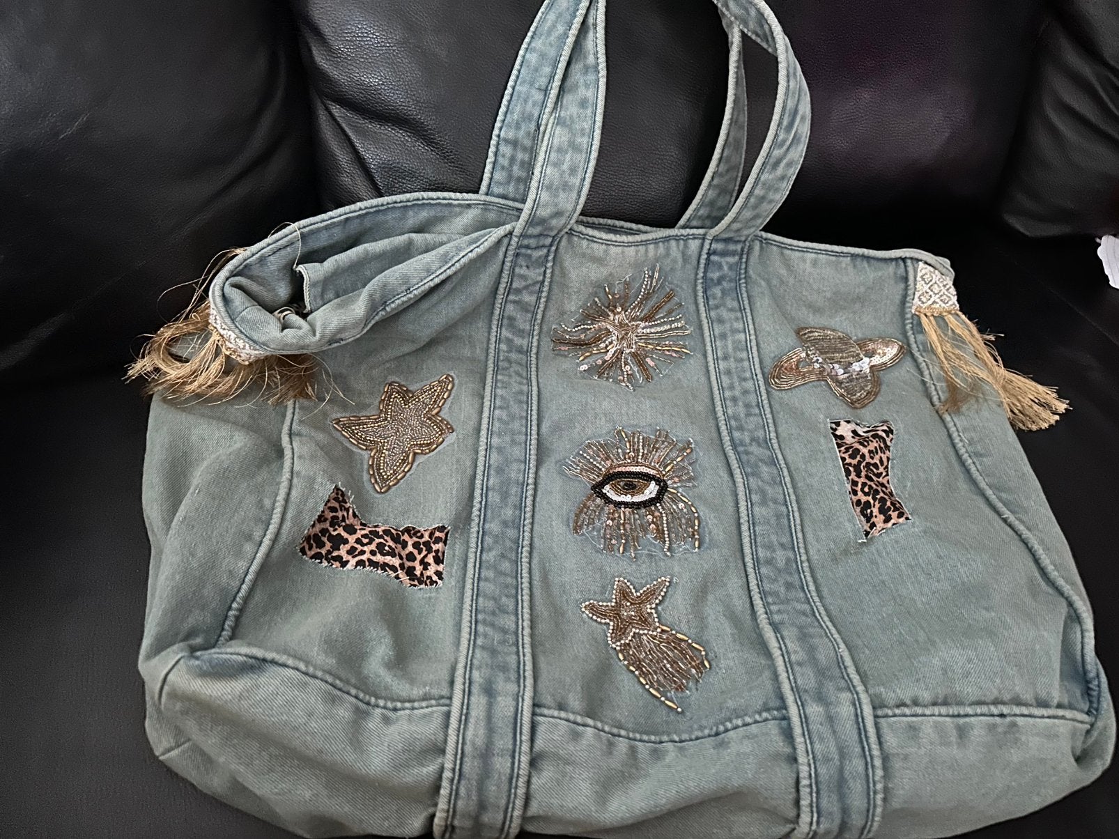 Grote jeans shopper, Ophalen, Zo goed als nieuw, Shopper